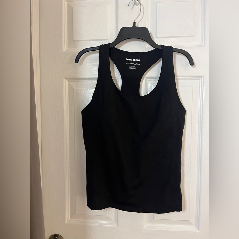 NWT DKNY sport Women's Balance Compression Racerback Tank Top sz XL - Picture 2 of 12